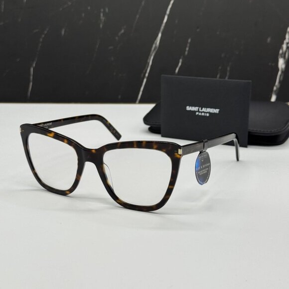 NEW SAINT LAURENT SL548 SLIM 007 WOMEN EYEGLASSES SAINT LAURENT SL 548 SLIM 007 - Picture 1 of 11